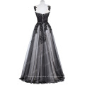Грейс Карин 2016 Новый элегантный рукавов мягкого Фатина темно-серый бальное платье последний Бесплатная платье GK000061-1